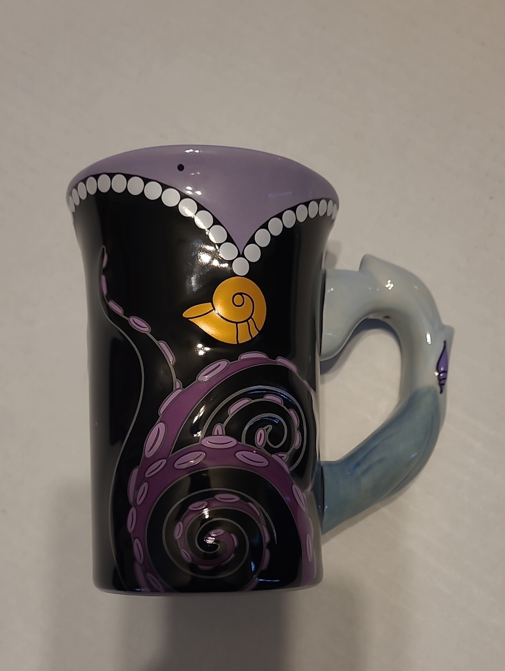 Disney Parks The Little Mermaid Ursula Signature Dress Coffee Mug Hair Handle